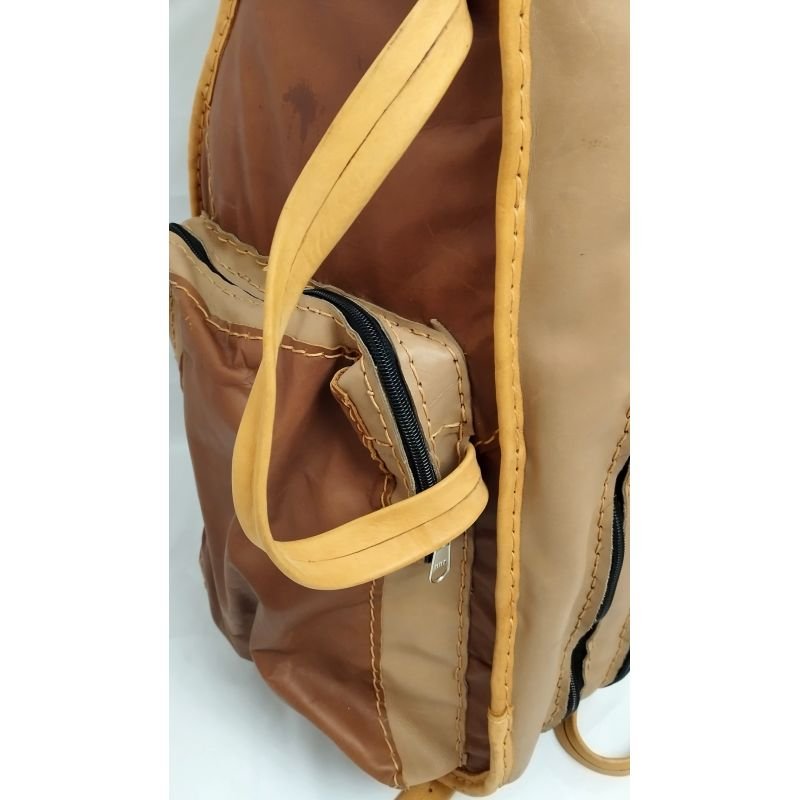 BAG ARTESANAL DUPLO PARA GUITARRA EM COURO MARROM