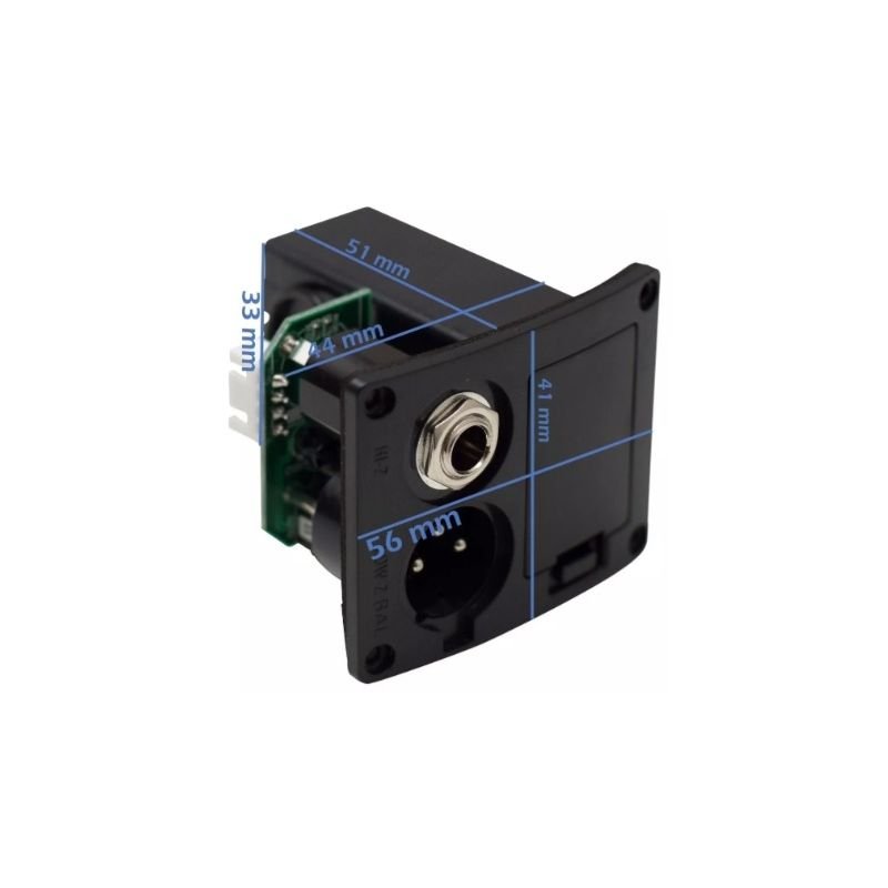 JACK RONSANI P10 E XLR GAVETA BATERIA 9V (NOVO)