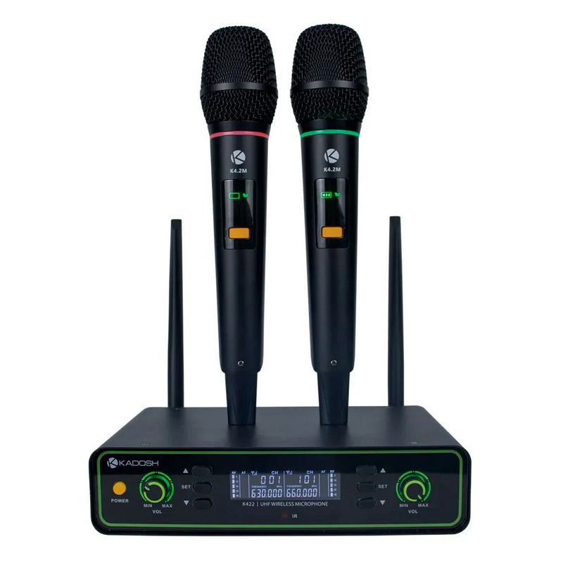 MICROFONE DUPLO KADOSH K422M (NOVO)