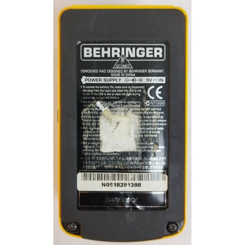 PEDAL BEHRINGER BASS CHORUS BCH100