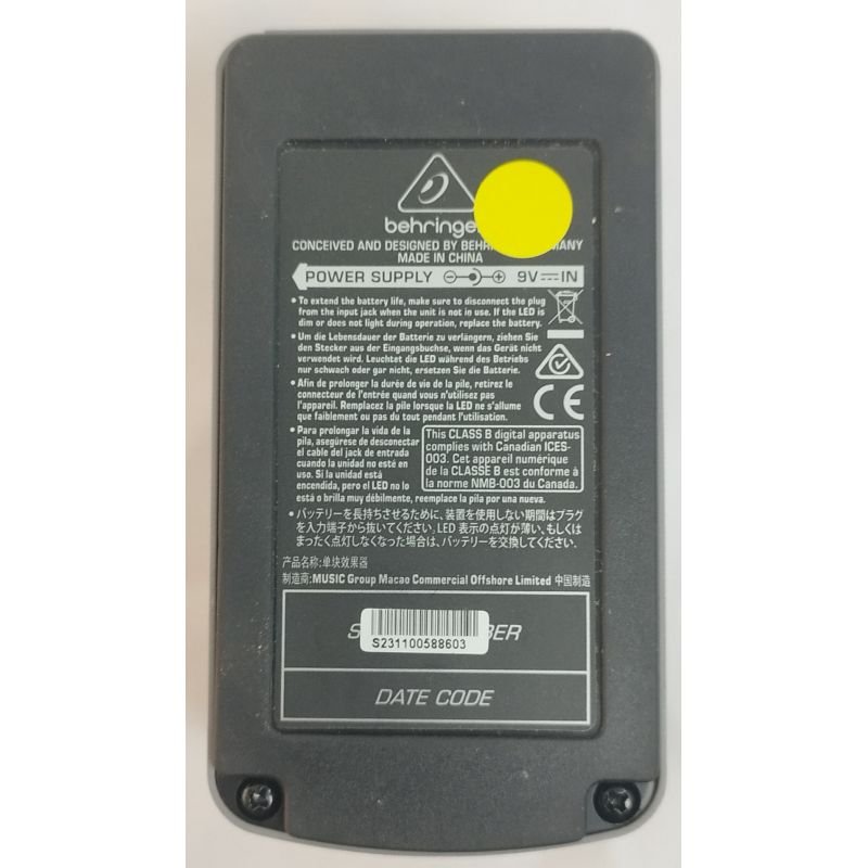 PEDAL BEHRINGER ULTRA OCTAVER UO-300