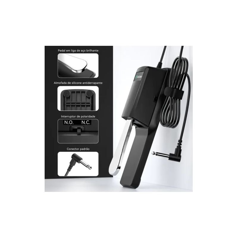 PEDAL DE SUSTAIN VEDO VD8220 (NOVO)