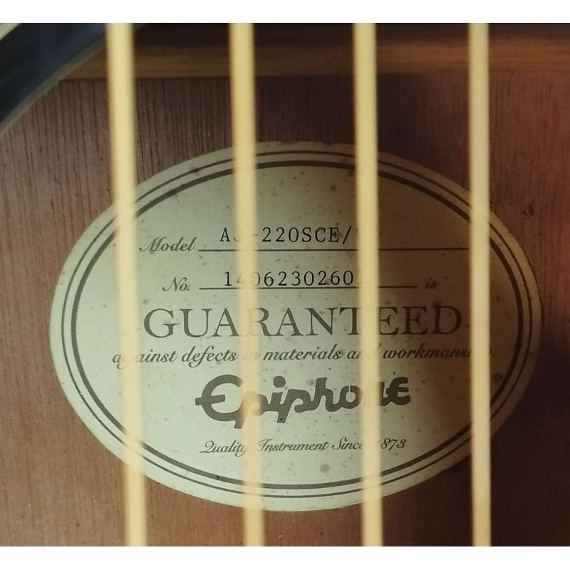 VIOLÃO EPIPHONE AJ220SCE/VS