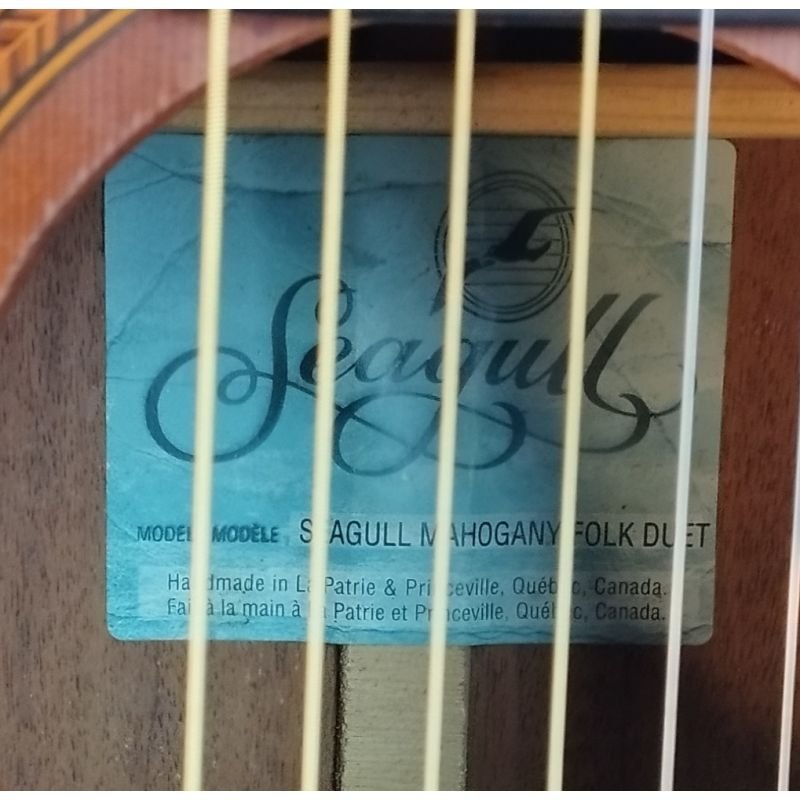 VIOLÃO SEAGULL MAHOGANY FOLK DUET (COM CASE)